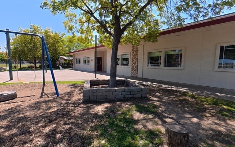Outdoor play space at Kids Inc. Preschool in Folsom, CA