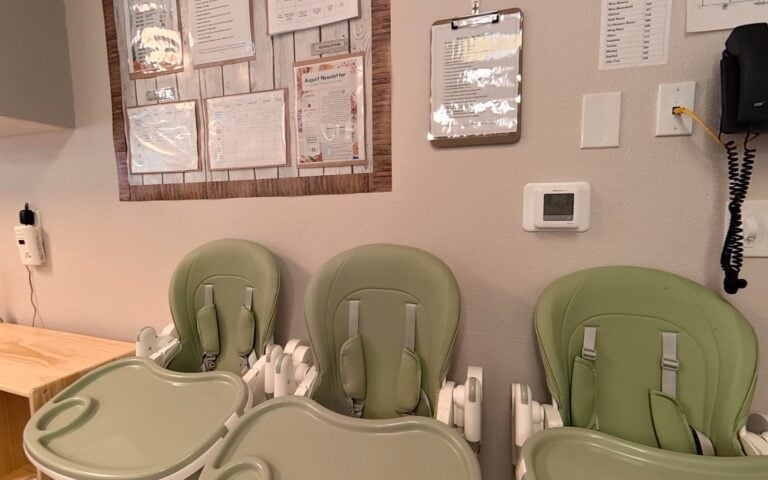 Infant and toddler care room at Kids Inc. daycare in Folsom