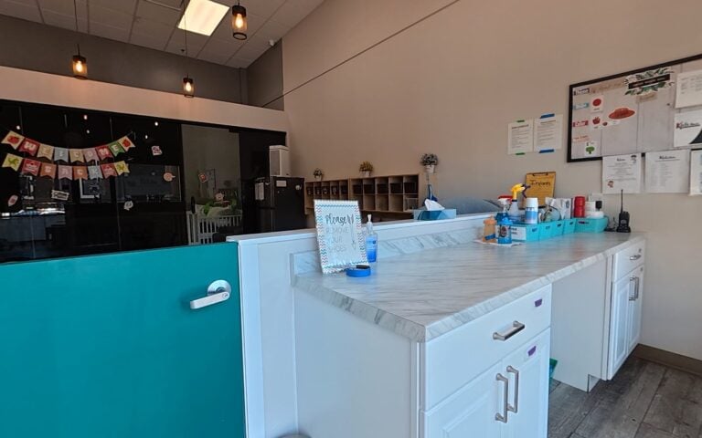 Welcoming entrance and lobby at Kids Inc. Preschool Folsom