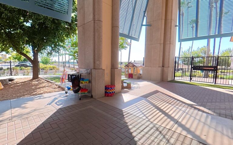 Outdoor play space at Kids Inc. Preschool in Folsom, CA